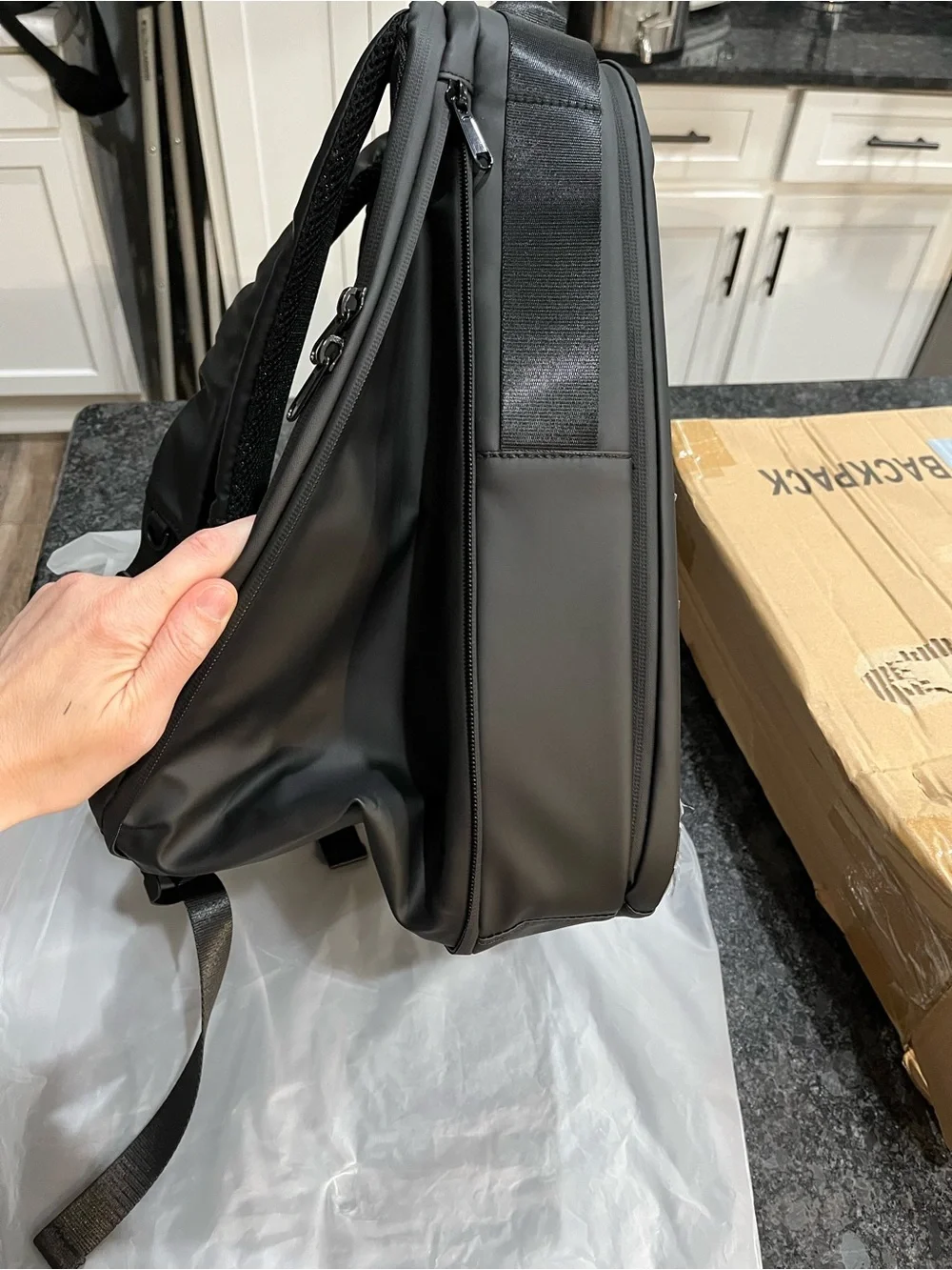 Gelrova LuminaPack X1 Black LED Motorcycle Backpack 16.6”